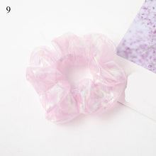 Load image into Gallery viewer, Sweet Embroidery Flowers Mesh Scrunchies Women