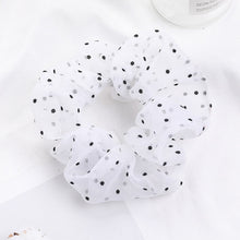 Load image into Gallery viewer, Sweet Embroidery Flowers Mesh Scrunchies Women