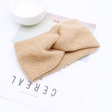 Load image into Gallery viewer, Women Solid Knitting Cross Knot Headbands