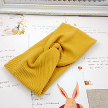 Load image into Gallery viewer, Women Solid Knitting Cross Knot Headbands