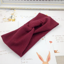 Load image into Gallery viewer, Women Solid Knitting Cross Knot Headbands