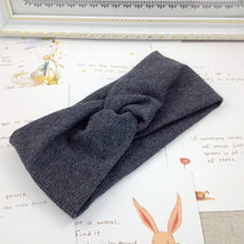Load image into Gallery viewer, Women Solid Knitting Cross Knot Headbands