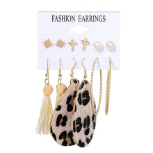 Load image into Gallery viewer, EN 12 Pairs Flower Women'S Earrings Set
