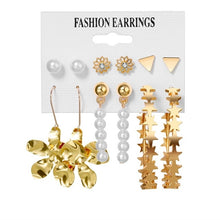 Load image into Gallery viewer, EN 12 Pairs Flower Women'S Earrings Set