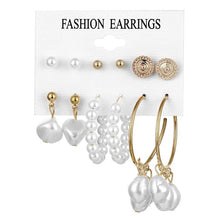 Load image into Gallery viewer, EN 12 Pairs Flower Women'S Earrings Set