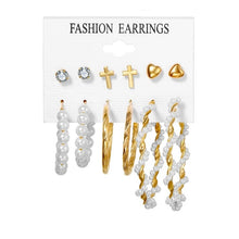 Load image into Gallery viewer, EN 12 Pairs Flower Women'S Earrings Set