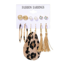 Load image into Gallery viewer, EN 12 Pairs Flower Women'S Earrings Set