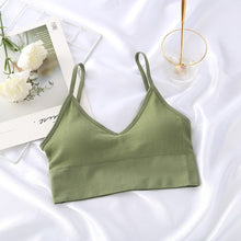 Load image into Gallery viewer, Women Tank Crop Top Seamless Sexy Lingerie With Removable Padded Camisole