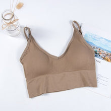 Load image into Gallery viewer, Women Tank Crop Top Seamless Sexy Lingerie With Removable Padded Camisole