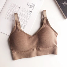 Load image into Gallery viewer, Women Tank Crop Top Seamless Sexy Lingerie With Removable Padded Camisole