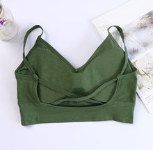 Load image into Gallery viewer, Women Tank Crop Top Seamless Sexy Lingerie With Removable Padded Camisole
