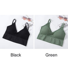 Load image into Gallery viewer, Women Tank Crop Top Seamless Sexy Lingerie With Removable Padded Camisole