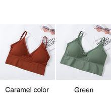 Load image into Gallery viewer, Women Tank Crop Top Seamless Sexy Lingerie With Removable Padded Camisole