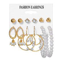 Load image into Gallery viewer, FNIO Women's Earrings Set Pearl Earrings For Women