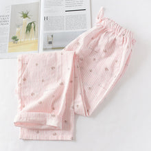 Load image into Gallery viewer, Spring and Summer Home Pants Cotton Double Gauze Pajamas
