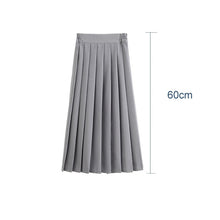 Load image into Gallery viewer, Elastic Waist Japanese Student Girls School Uniform Solid Color Suit Pleated Skirt