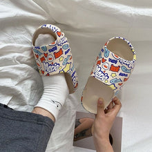 Load image into Gallery viewer, Luxury brand Indoor House Graffiti Slipper