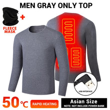 Load image into Gallery viewer, Winter Heated Underwear USB Battery Powered Fleece Thermal Heating