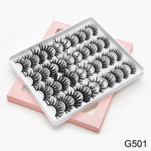 Load image into Gallery viewer, SEXYSHEEP 16/20 pairs 3D Mink Lashes Natural False Eyelashes Dramatic Volume Fake Lashes Makeup Eyelash Extension Silk Eyelashes