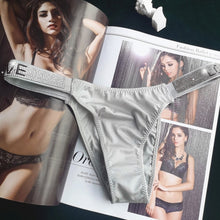 Load image into Gallery viewer, European Sexy Thong Pants Women's Diamond Thong Low Waist Sexy Panties Women's Traceless Briefs Ladies G-String Female Underwear