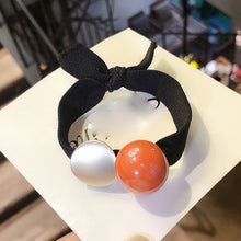 Load image into Gallery viewer, Women Hair Ropes Big Crystal Pearl Band for Fashion