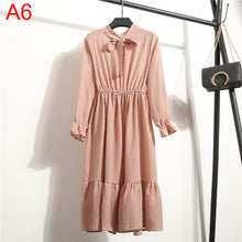 Load image into Gallery viewer, Women Casual Dress Korean Style Floral Printed Chiffon