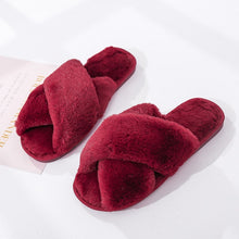 Load image into Gallery viewer, Winter Women House Slippers Faux Fur