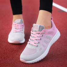 Load image into Gallery viewer, Sneakers Women Casual Lace-Up Mesh Light Breathable