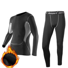 Load image into Gallery viewer, Aismz Winter Thermal Underwear Men Fleece Quick Drying