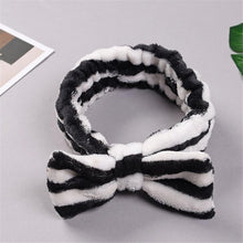 Load image into Gallery viewer, New Letter "OMG" Coral Fleece Soft Bow Headbands for women