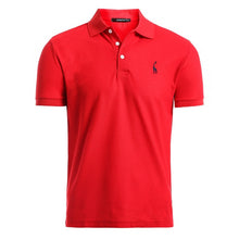 Load image into Gallery viewer, NEGIZBER New Man Polo Shirt Mens Casual Deer Embroidery Cotton