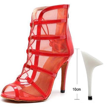 Load image into Gallery viewer, Woman High Top Latin Dance Sandals