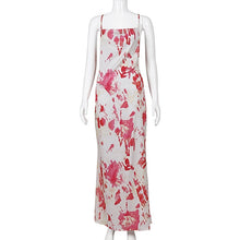 Load image into Gallery viewer, Dulzura neon satin lace up summer women bodycon long midi dress