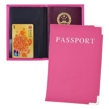 Load image into Gallery viewer, Travel Hasp Passport Holder Cover Leather Wallet Women Men Passports For Document Pouch Cards Case обложка на паспорт