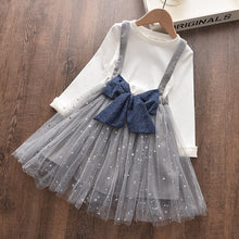 Load image into Gallery viewer, Bear Leader Girls Dress Geometric Pattern Long Sleeve Tutu