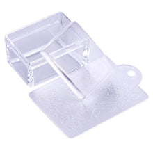 Load image into Gallery viewer, BORN PRETTY Nail Art Templates Clear Jelly Silicone Stamper Enail Stamping Plate Scraper With Cap Transparent Nail Stamper