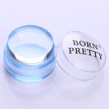 Load image into Gallery viewer, BORN PRETTY Nail Art Templates Clear Jelly Silicone Stamper Enail Stamping Plate Scraper With Cap Transparent Nail Stamper