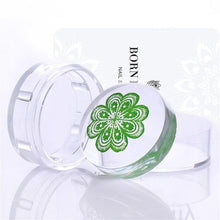 Load image into Gallery viewer, BORN PRETTY Nail Art Templates Clear Jelly Silicone Stamper Enail Stamping Plate Scraper With Cap Transparent Nail Stamper