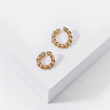 Load image into Gallery viewer, Punk Rock Gold Color Clip Earrings No Piercing