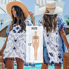 Load image into Gallery viewer, CUPSHE Bikini Cover Up with Fringe Trim