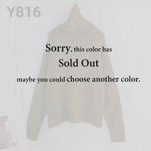 Load image into Gallery viewer, Aachoae Autumn Winter Women Knitted Turtleneck Cashmere Sweater