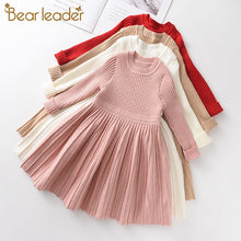 Load image into Gallery viewer, Bear Leader Long Sleeve Sweater Dress Princess Girl Clothes Tutu