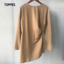 Load image into Gallery viewer, Toppies Women Satin Dress Luxury Shiny Sundress Sexy
