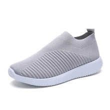 Load image into Gallery viewer, Women shoes 2021 new knitted slip on flat shoes woman tenis feminino casual mesh walking footwear sneakers women vulcanize shoes