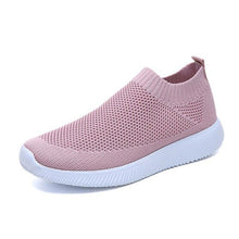 Load image into Gallery viewer, Women shoes 2021 new knitted slip on flat shoes woman tenis feminino casual mesh walking footwear sneakers women vulcanize shoes