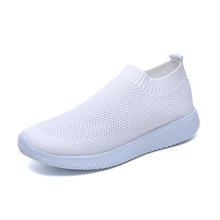 Load image into Gallery viewer, Women shoes 2021 new knitted slip on flat shoes woman tenis feminino casual mesh walking footwear sneakers women vulcanize shoes
