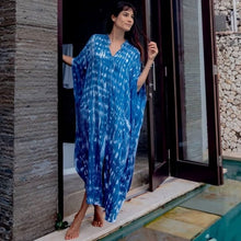 Load image into Gallery viewer, Kaftan Beach Print Snakeskin Swimsuit cover up