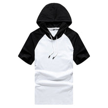Load image into Gallery viewer, 2021 Summer Men tshirt Casual Solid Loose Hooded Tops Tees Shirts Male New Sportswear Hoodie Short Sleeve Mens T-shirt Clothing