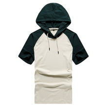 Load image into Gallery viewer, 2021 Summer Men tshirt Casual Solid Loose Hooded Tops Tees Shirts Male New Sportswear Hoodie Short Sleeve Mens T-shirt Clothing