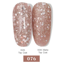 Load image into Gallery viewer, LEMOOC Nail Gel Polish Varnishes Glitter Sequins Soak Off